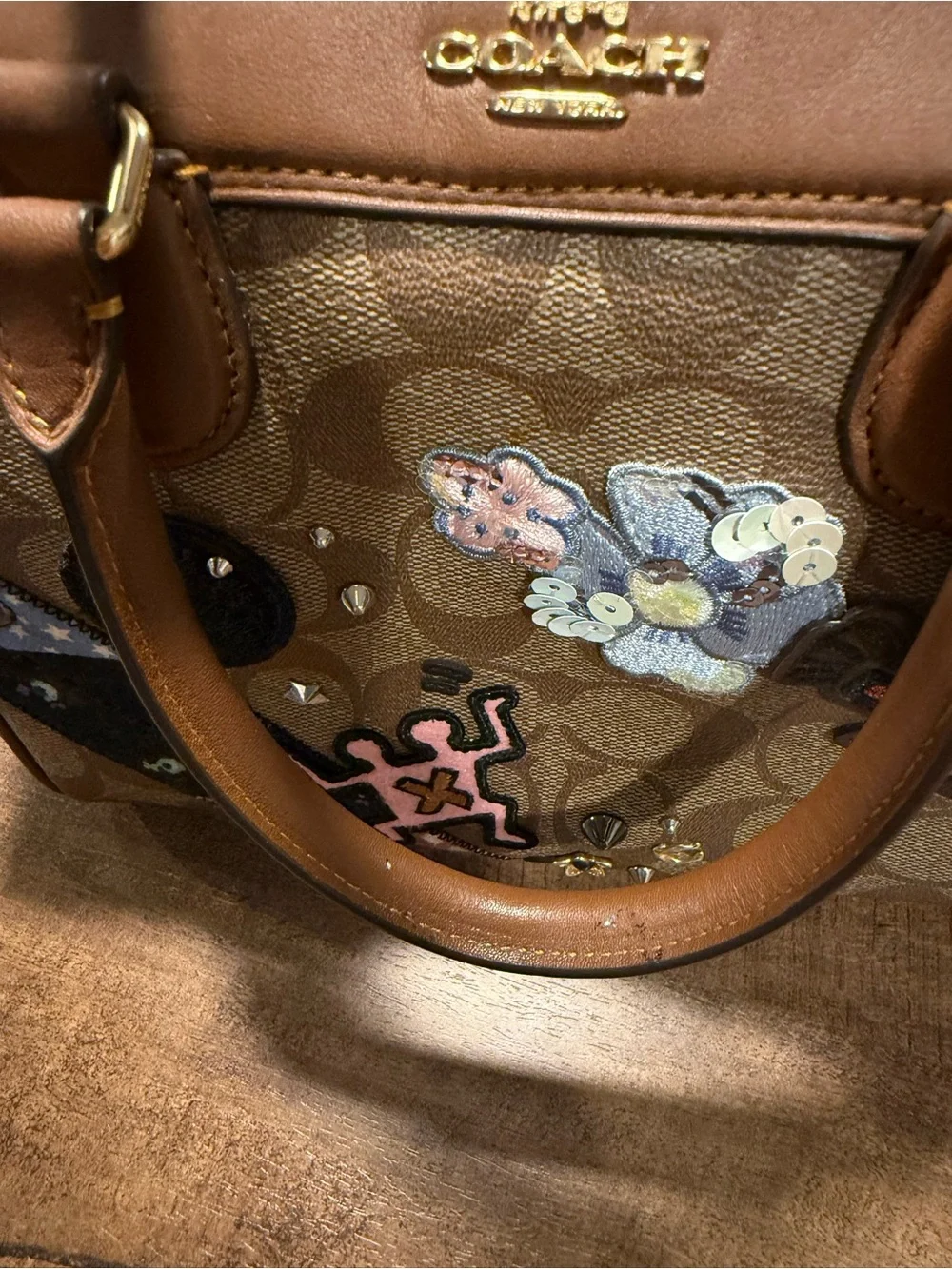 Rare Coach x Keith Haring Mini Bennett with Patches